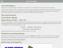 Tablet Screenshot of chincoteague-va.gov